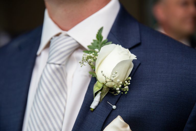 Groom Groomsman Boutonniere Knoxville Nashville Wedding Photographer