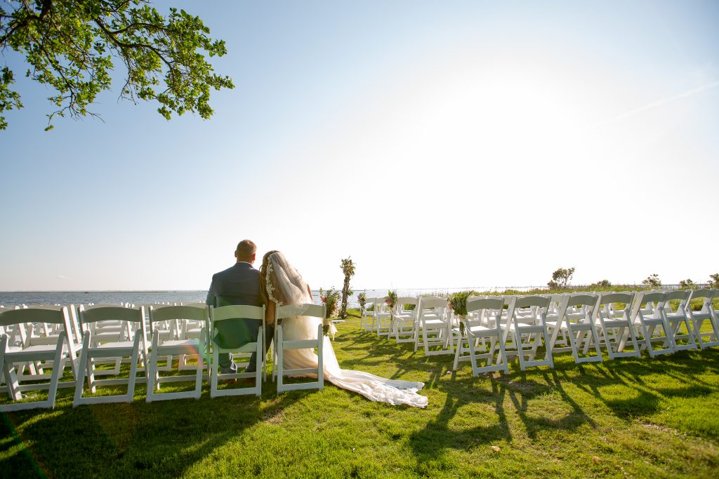 Bride and Groom taking it all in Knoxville Nashville Tennessee Wedding Photographer