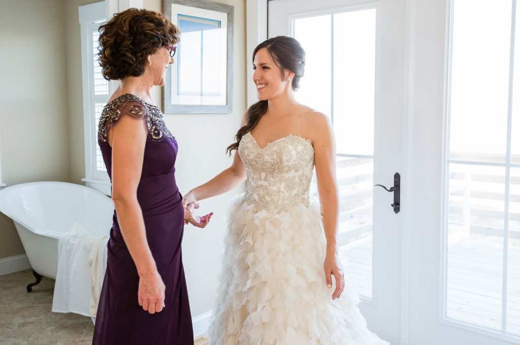 Bride and Mother Getting Ready Knoxville Nashville Wedding Photographer